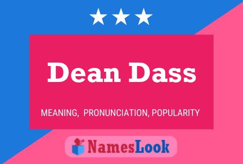 ملصق اسم Dean Dass