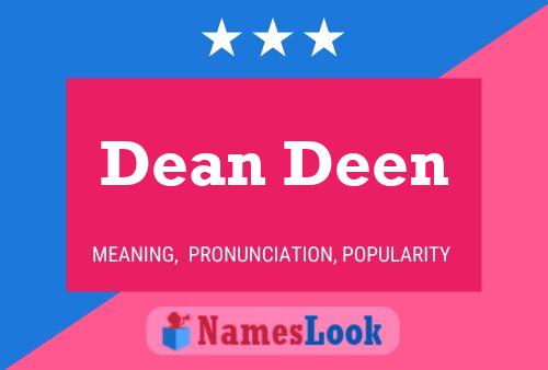 ملصق اسم Dean Deen