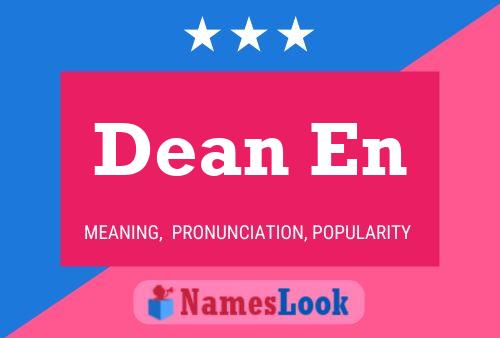 ملصق اسم Dean En