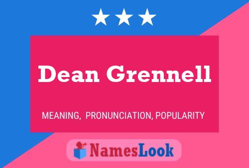 ملصق اسم Dean Grennell