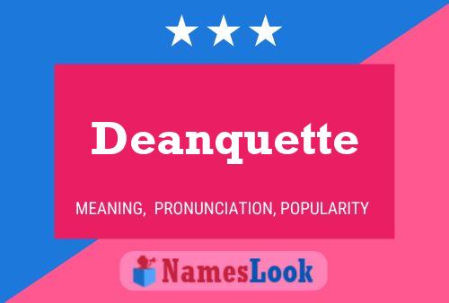 ملصق اسم Deanquette