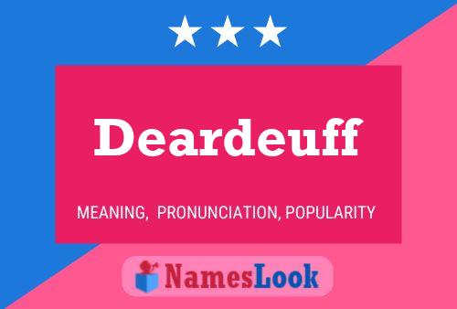 ملصق اسم Deardeuff