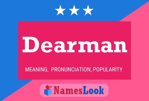 ملصق اسم Dearman