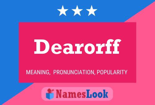 ملصق اسم Dearorff