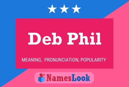 ملصق اسم Deb Phil