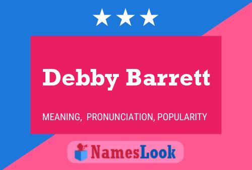 ملصق اسم Debby Barrett