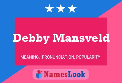 ملصق اسم Debby Mansveld