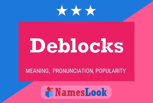 ملصق اسم Deblocks