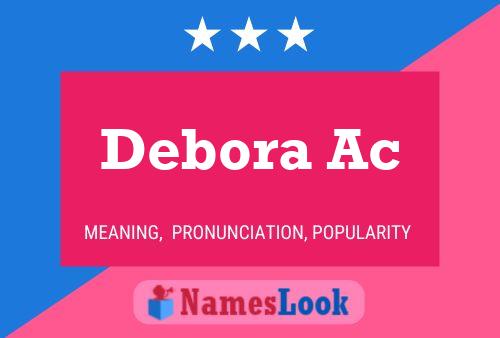 ملصق اسم Debora Ac