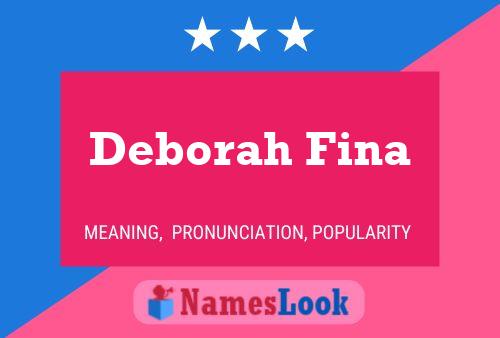 ملصق اسم Deborah Fina