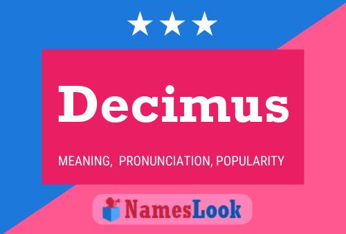 ملصق اسم Decimus