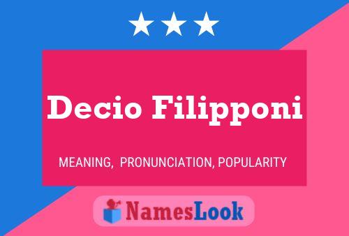 ملصق اسم Decio Filipponi