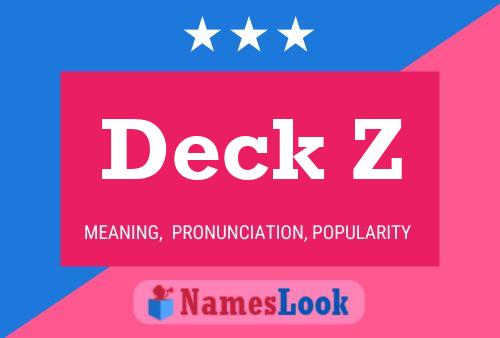 ملصق اسم Deck Z