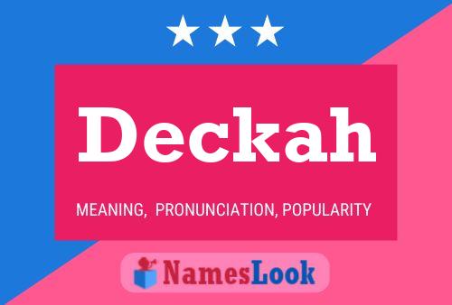 ملصق اسم Deckah