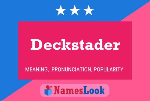 ملصق اسم Deckstader