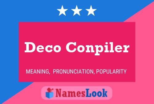 ملصق اسم Deco Conpiler