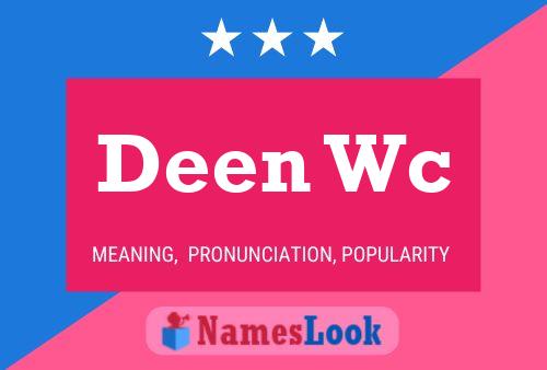 ملصق اسم Deen Wc