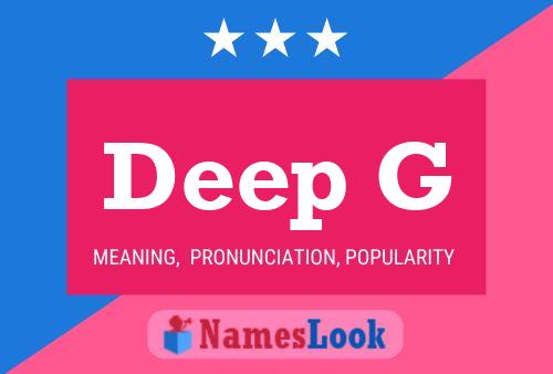 ملصق اسم Deep G