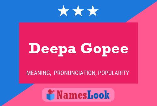 ملصق اسم Deepa Gopee