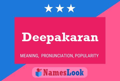 ملصق اسم Deepakaran