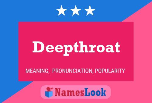 ملصق اسم Deepthroat