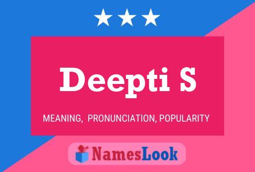 ملصق اسم Deepti S