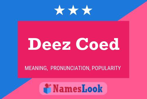 ملصق اسم Deez Coed