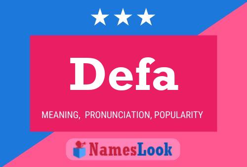 ملصق اسم Defa