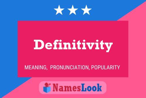 ملصق اسم Definitivity