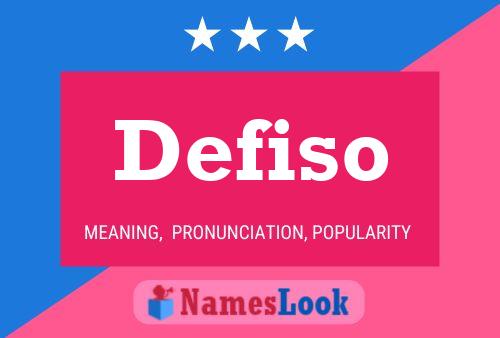 ملصق اسم Defiso