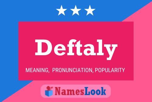 ملصق اسم Deftaly