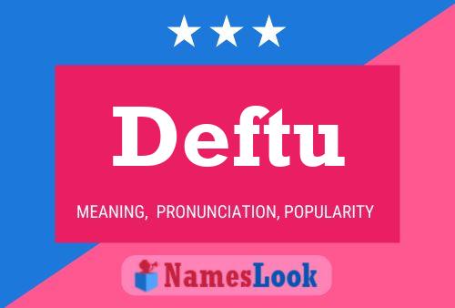 ملصق اسم Deftu