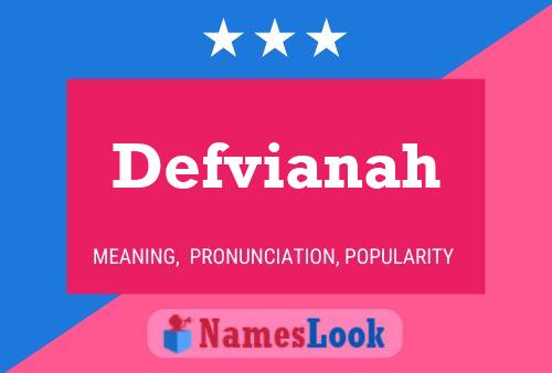 ملصق اسم Defvianah