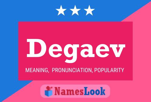 ملصق اسم Degaev