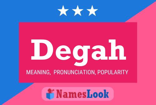 ملصق اسم Degah