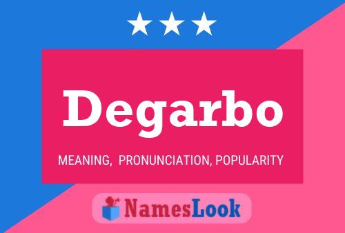 ملصق اسم Degarbo