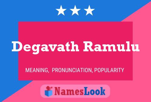 ملصق اسم Degavath Ramulu