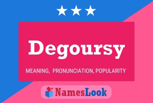 ملصق اسم Degoursy