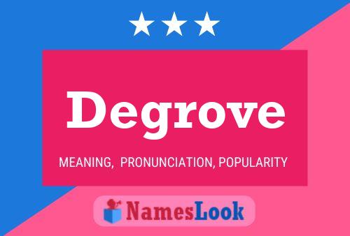 ملصق اسم Degrove