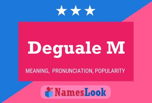 ملصق اسم Deguale M