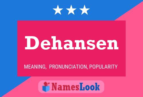 ملصق اسم Dehansen