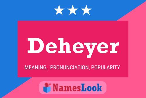 ملصق اسم Deheyer