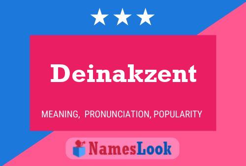 ملصق اسم Deinakzent