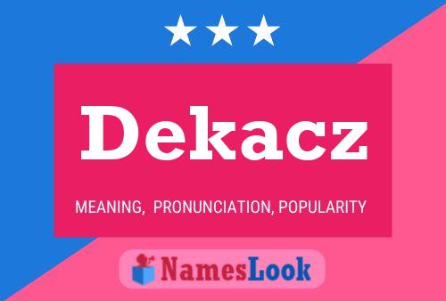 ملصق اسم Dekacz