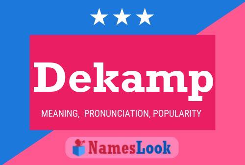 ملصق اسم Dekamp