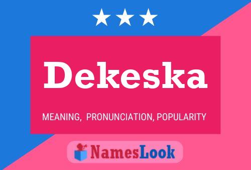 ملصق اسم Dekeska