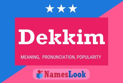 ملصق اسم Dekkim