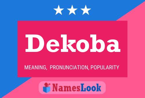 ملصق اسم Dekoba