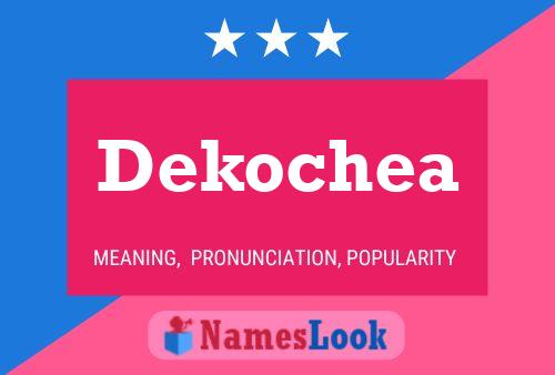 ملصق اسم Dekochea