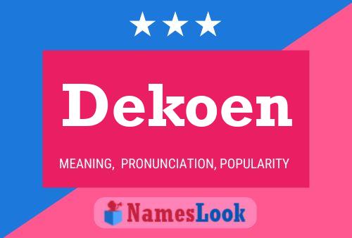 ملصق اسم Dekoen